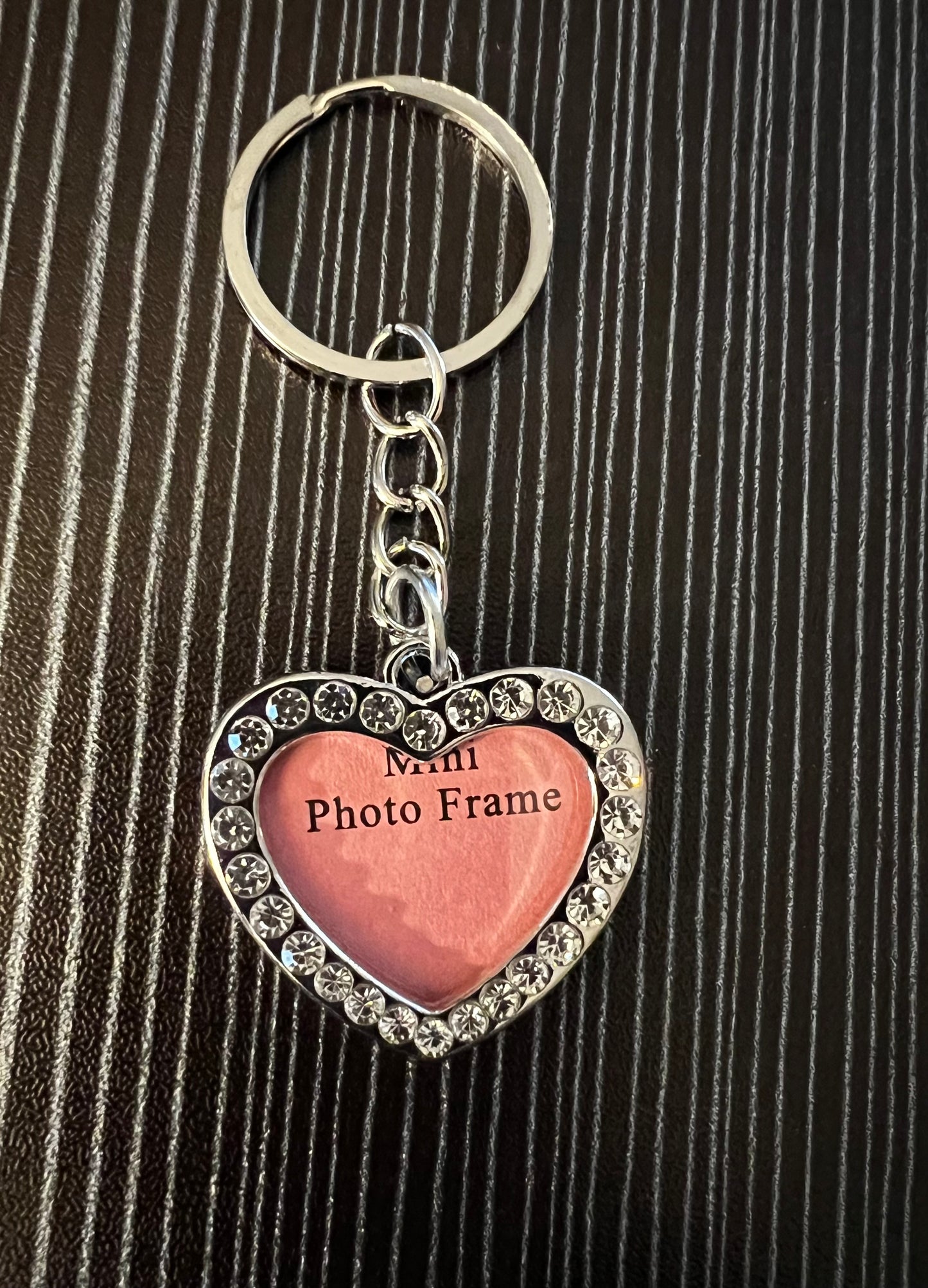 Bling Heart Picture Frame Charm