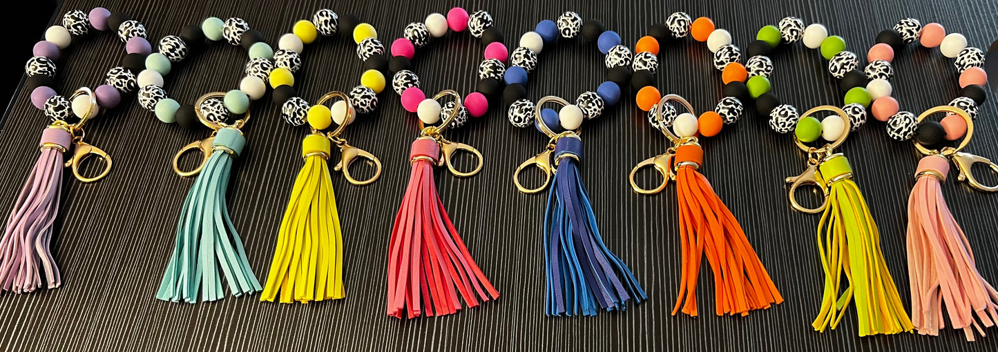Beaded Wristlet Keychain
