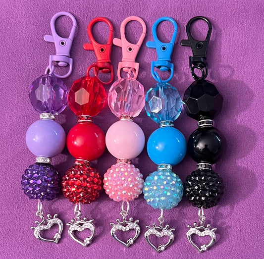 Glitter Girl Beaded Charm